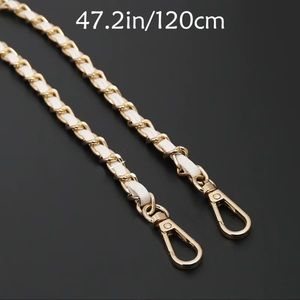 White & Gold Crossbody Chain